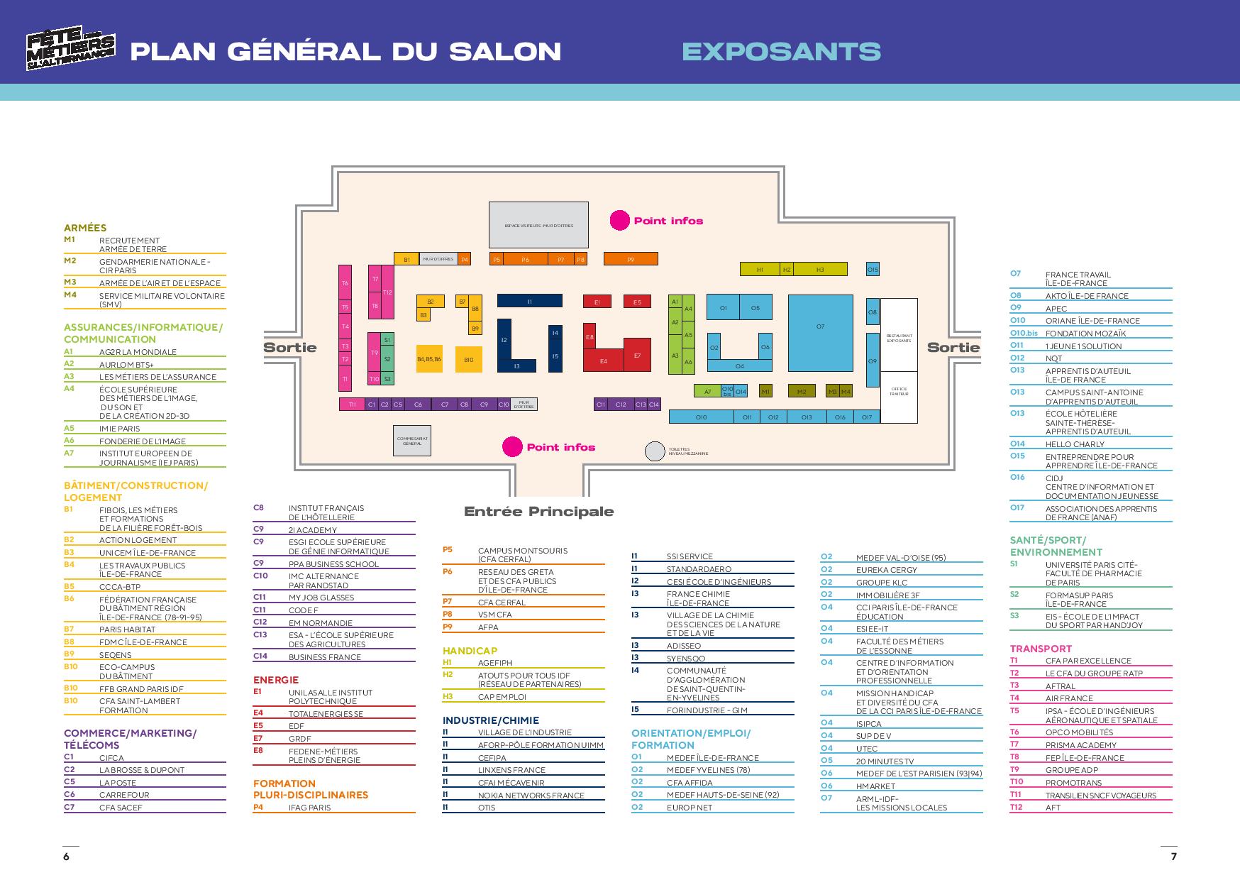 Le plan du salon