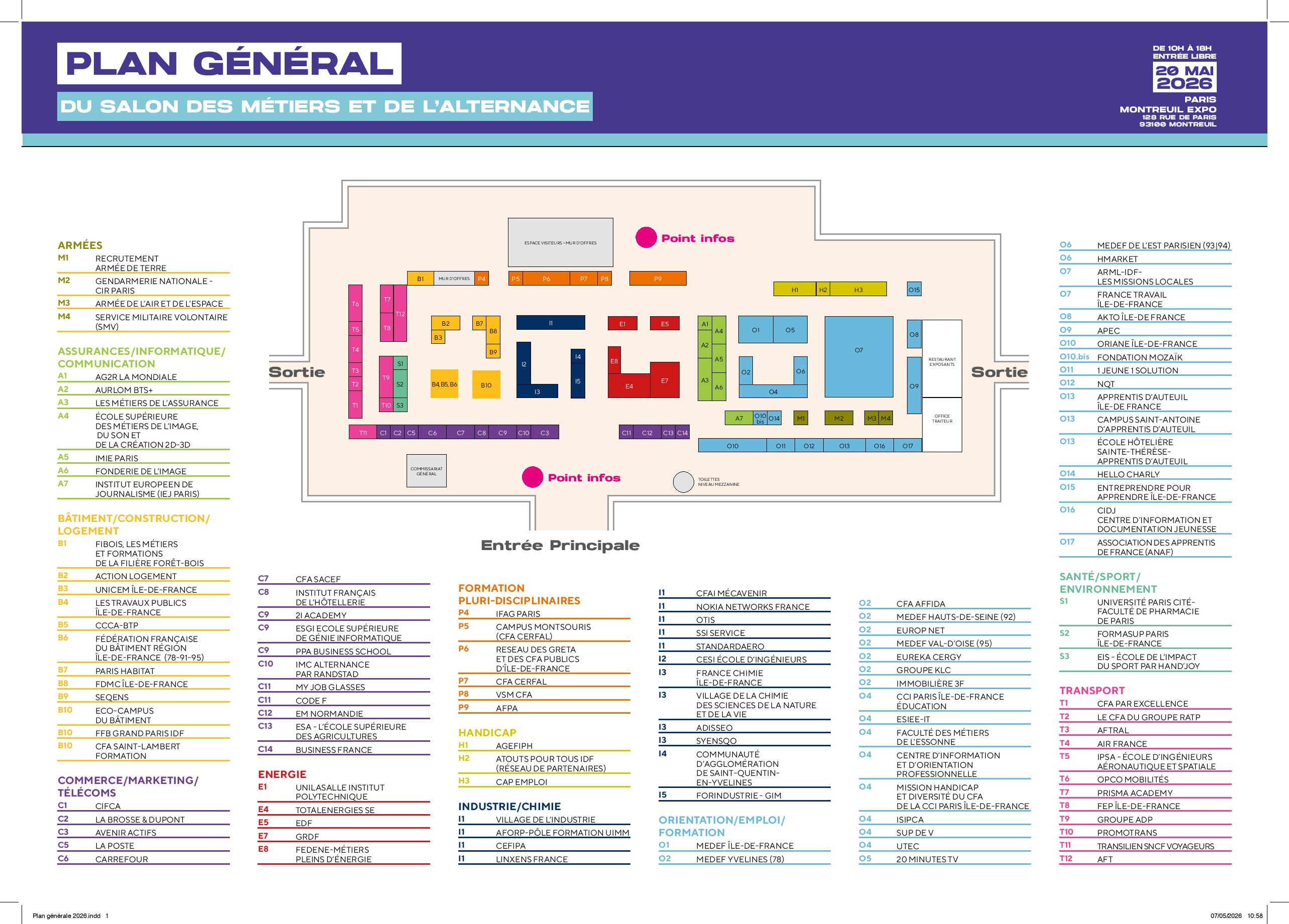Le plan du salon
