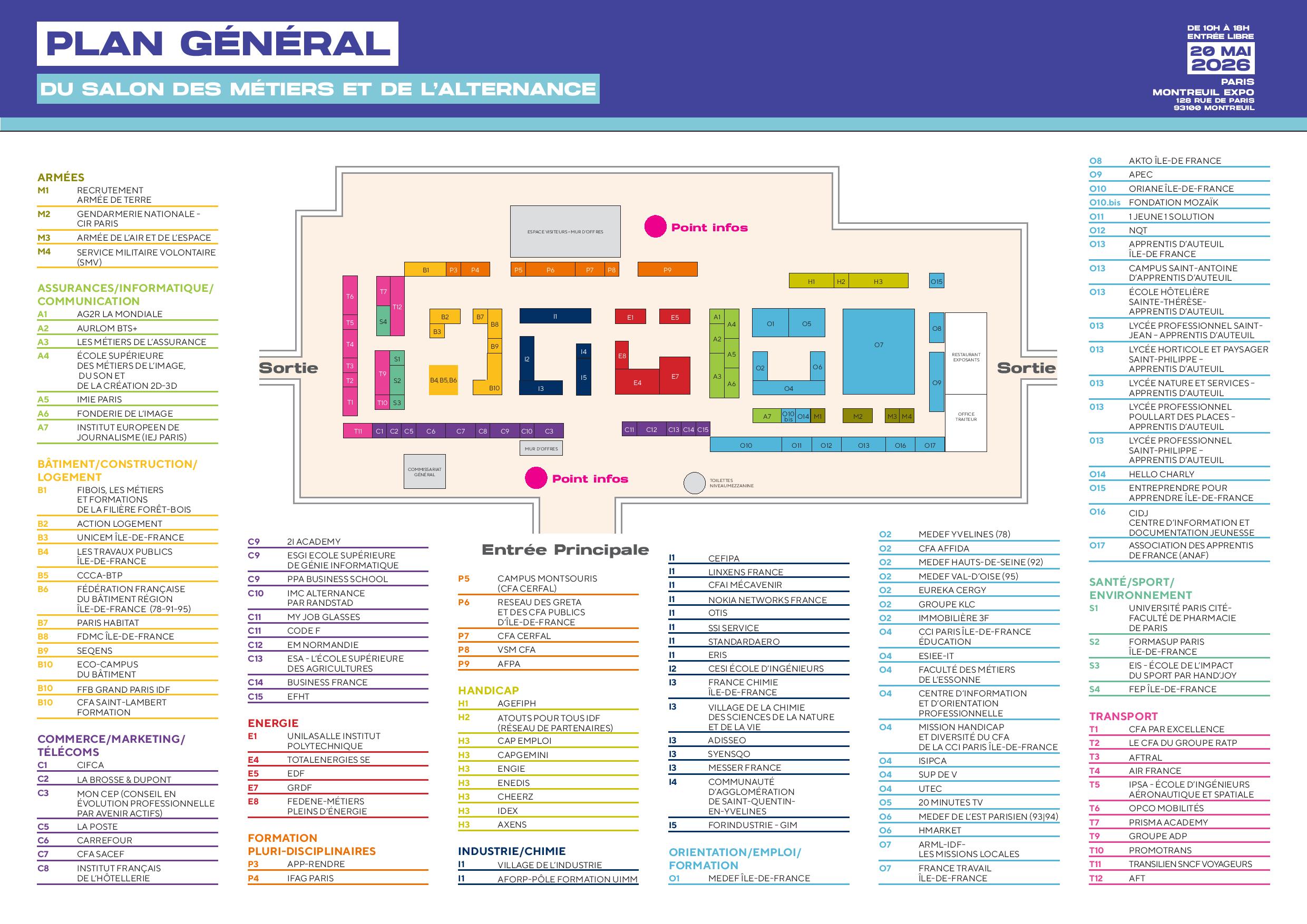 Le plan du salon